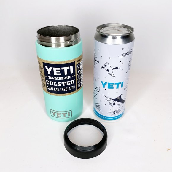 YETI SEAFOAM SLIM Rambler 12 OZ Colster RARE - Picture 4 of 4